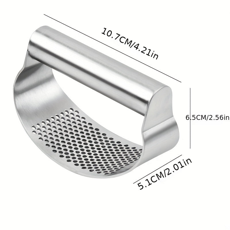 Stainless Steel Garlic Press Rocker Mincer Kitchen Chopper and Masher
