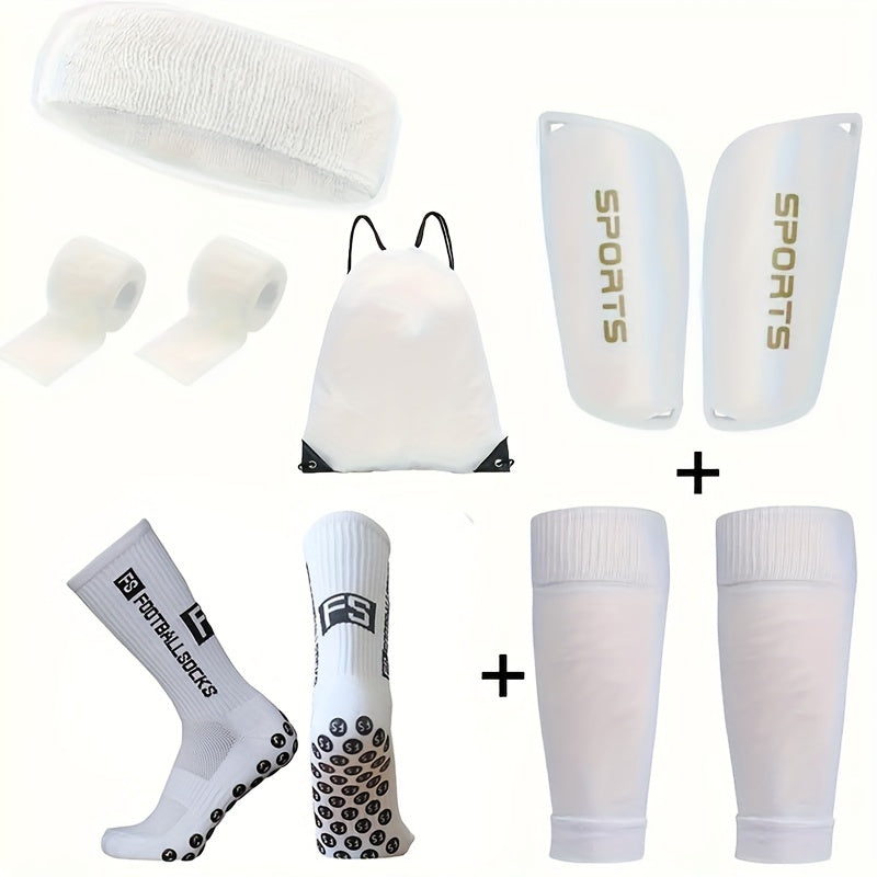 Sportswear Set for Men and Women Includes Non-Slip Socks Calf Sleeves Backpack Headband and Sports Tape for Soccer Yoga Outdoor Activities