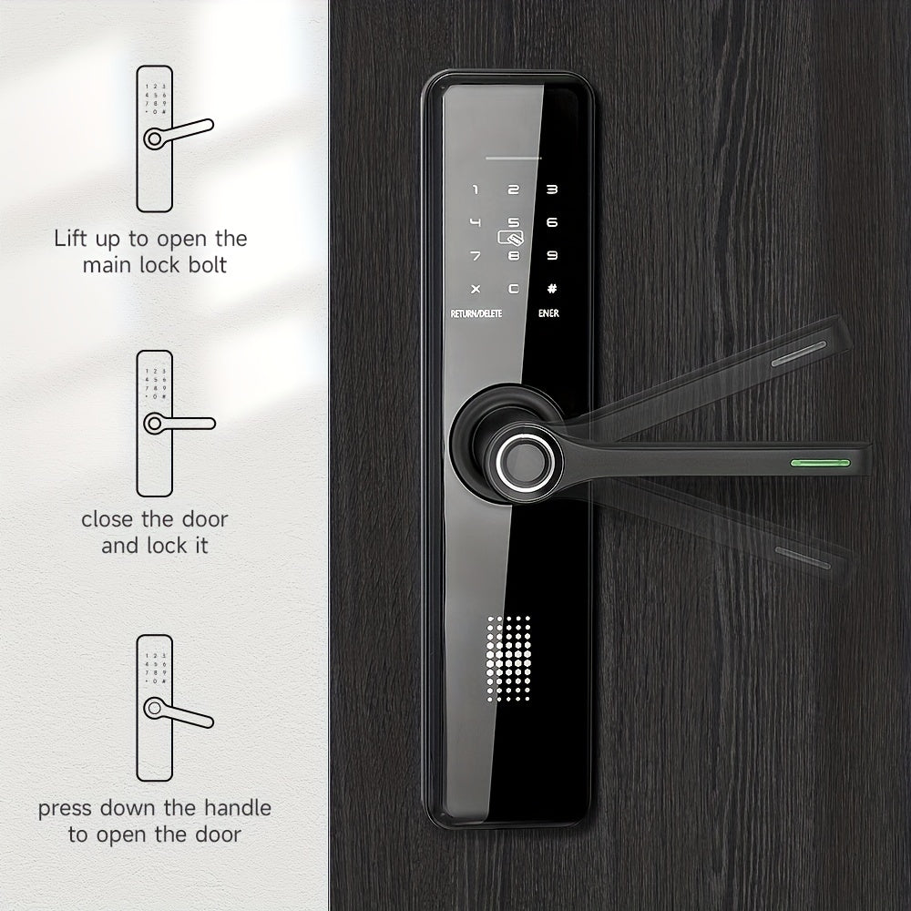 Universal Aluminum Alloy Smart Door Lock with Wi-Fi Keyless Entry App and Keypad