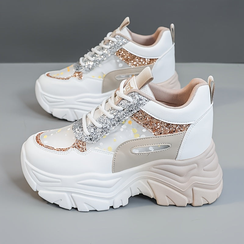 Women's Low-Top Hiking Sneakers Breathable Synthetic Cushioned Sole White Red