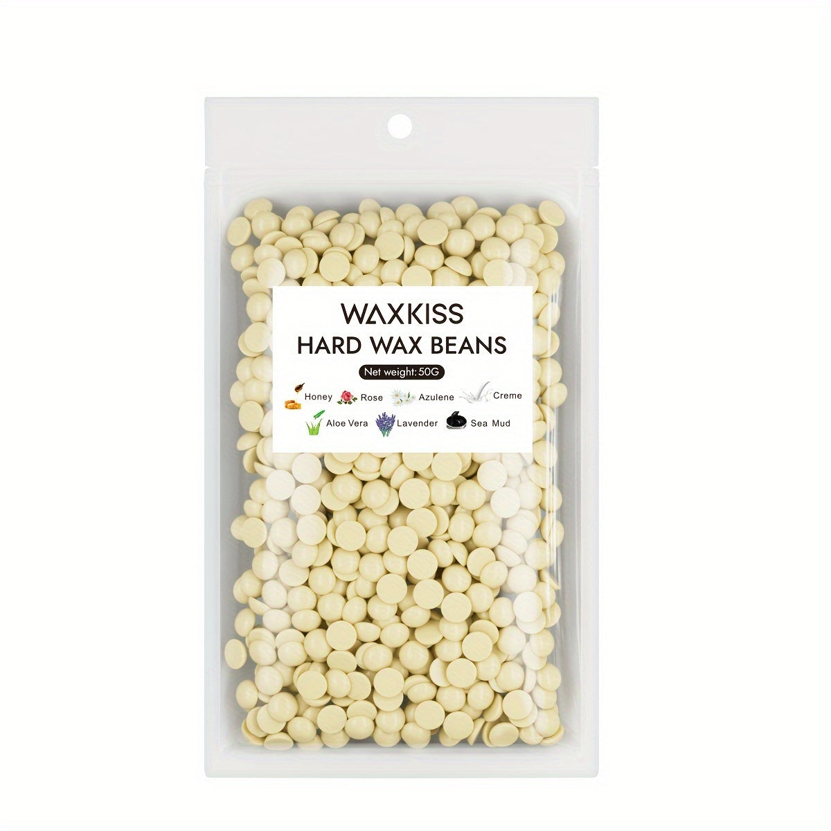 Paquete de recarga de cera dura en grano para piel sensible, depilación sin dolor, 50g