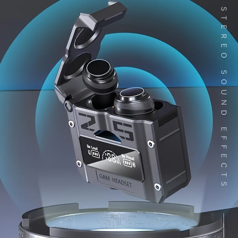 Auriculares inalámbricos con control táctil, micrófono HD, estuche de carga para deportes y juegos