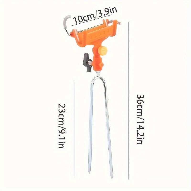 Adjustable Stainless Steel Bank Fishing Rod Holder with Anti-Corrosion Stable Rack