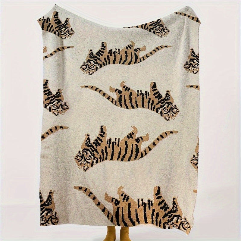 Нордический узор вязаное одеяло мягкое уютное плед для дивана, кровати, кемпинга, путешествий