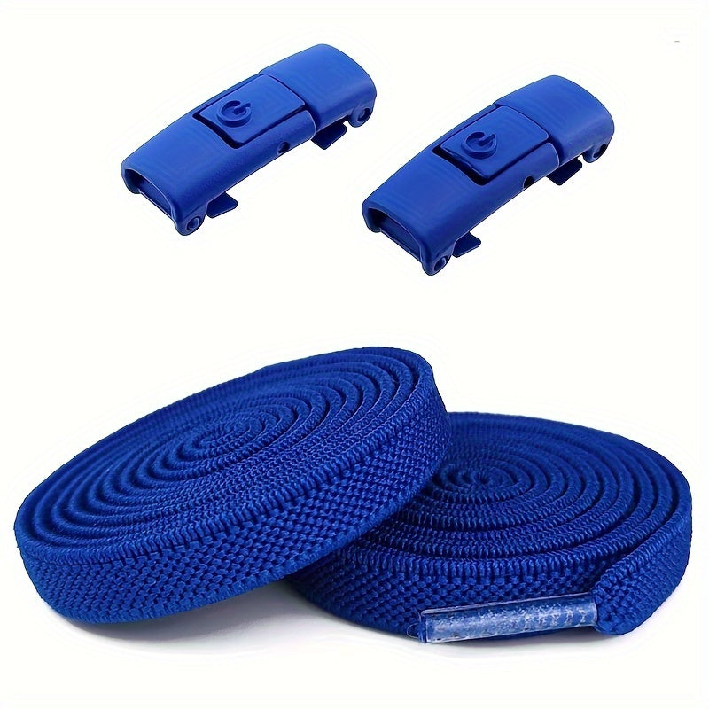 No-Tie Elastic Shoelaces for Men and Women Durable Polyester Spandex 1 Pair