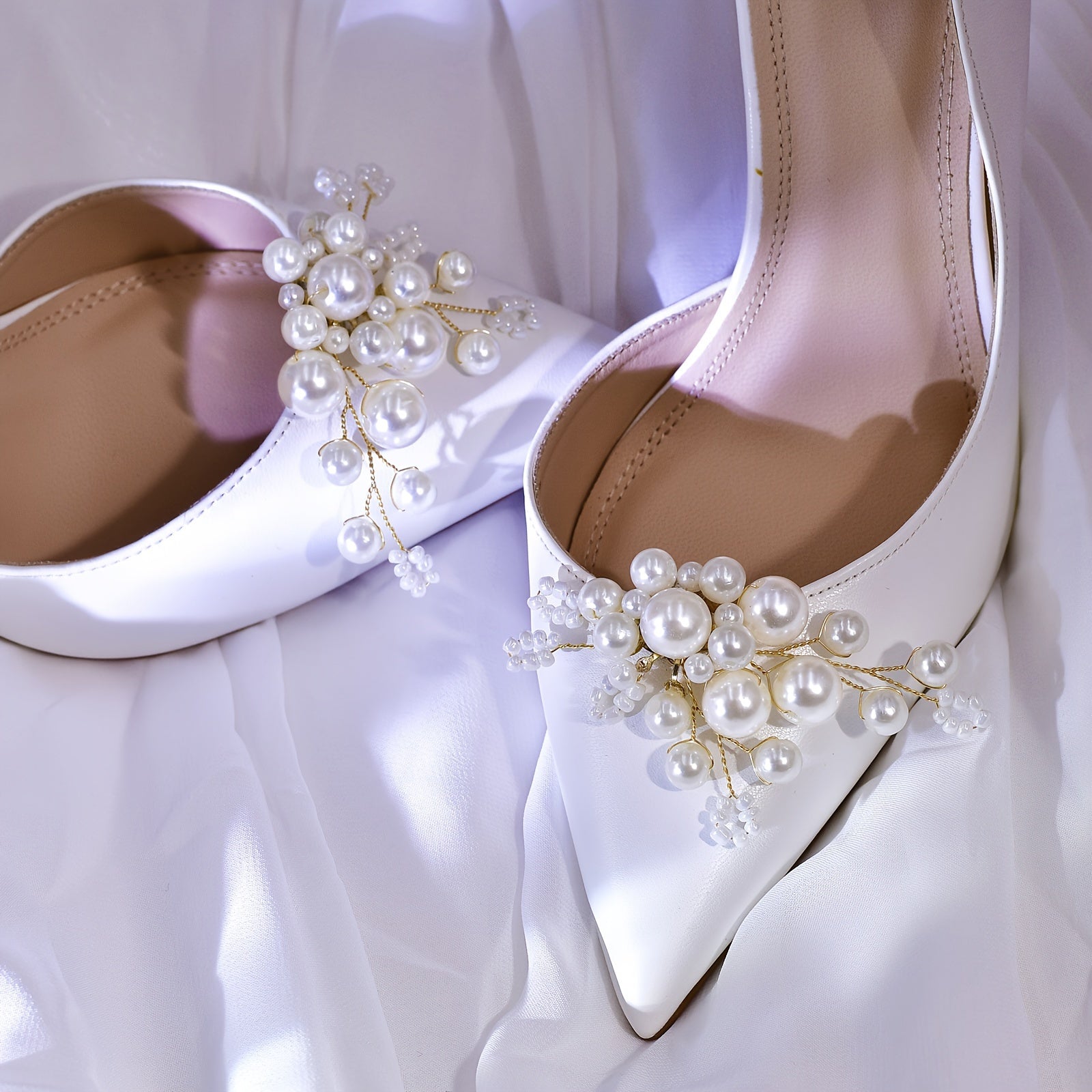 Women's Wedding Shoes Beads Jewelry Decoration Removable Buckle