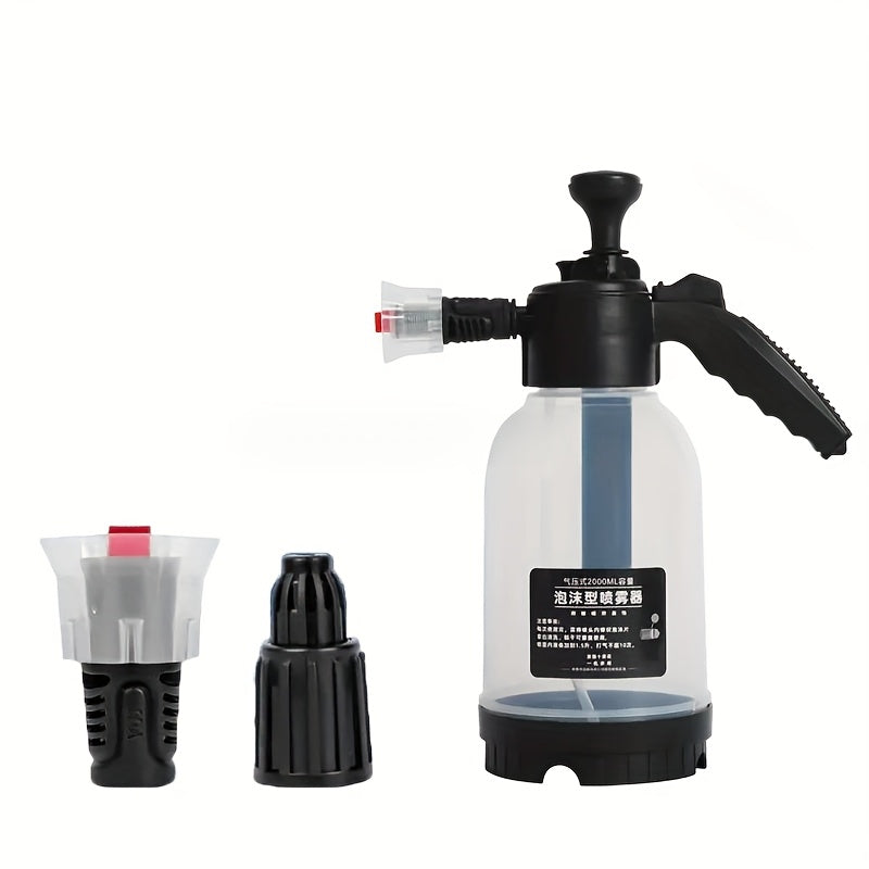 2L Hand Pump Foam Sprayer for Car and Home Cleaning No Electricity or Battery