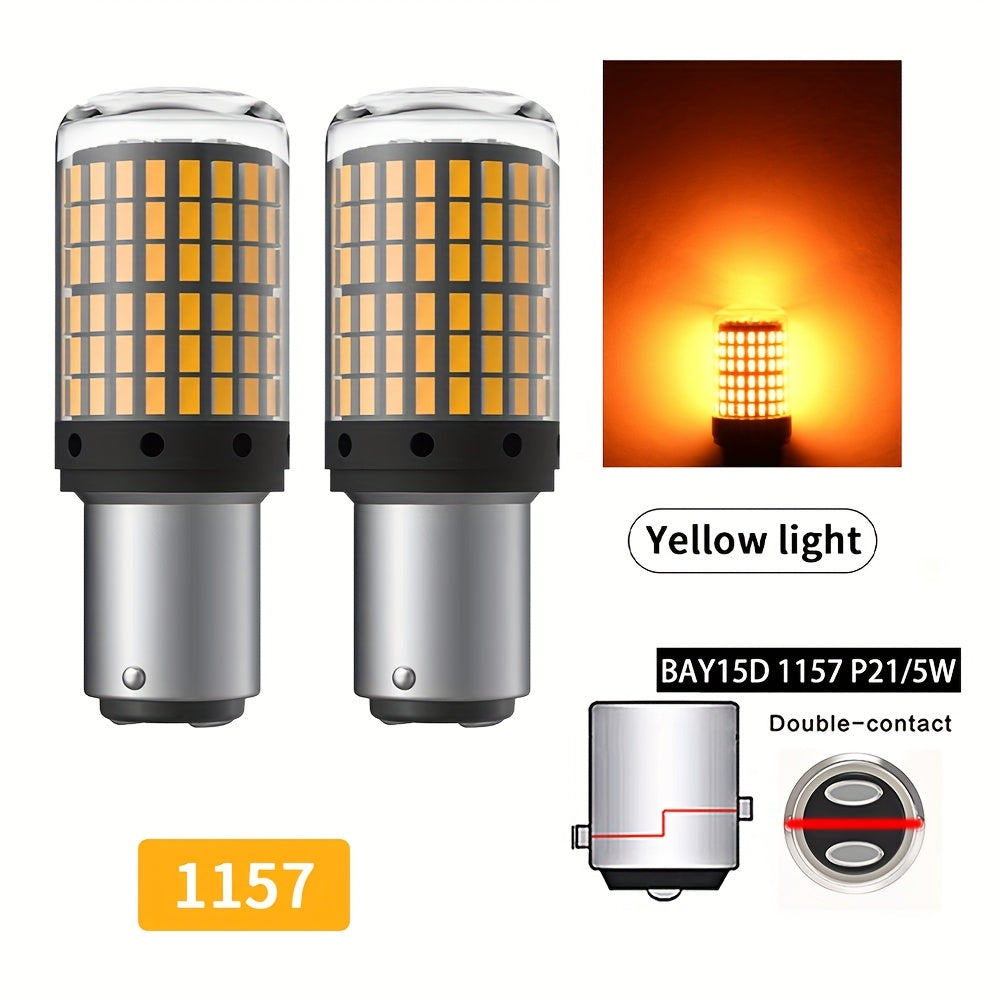 Набор из 2 светодиодных ламп для автомобильных тормозных, задних, указателей поворота, дневных ходовых огней