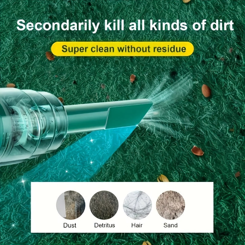 Qayrilmas qo‘l bilan ishlatiladigan siklonli changyutgich, qayta zaryadlanuvchi, portativ, avtomobil, ofis va uy uchun