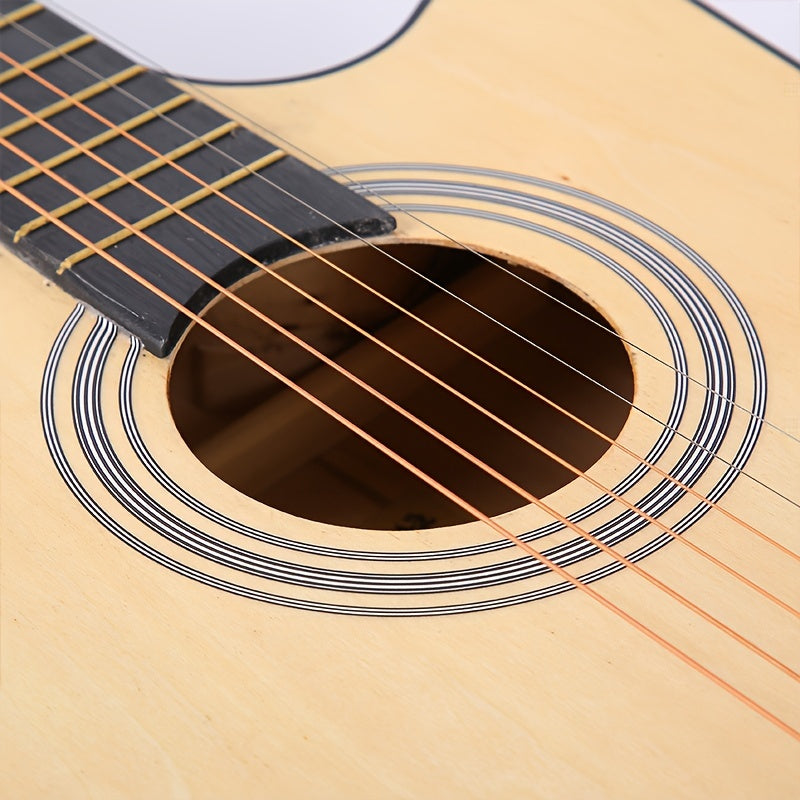 Kit de guitarra acústica para principiantes 96.52cm de tilo acabado mate con accesorios