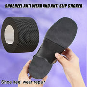 Unisex Black Rubber Heel Anti-Slip Repair Stickers Soft Pads