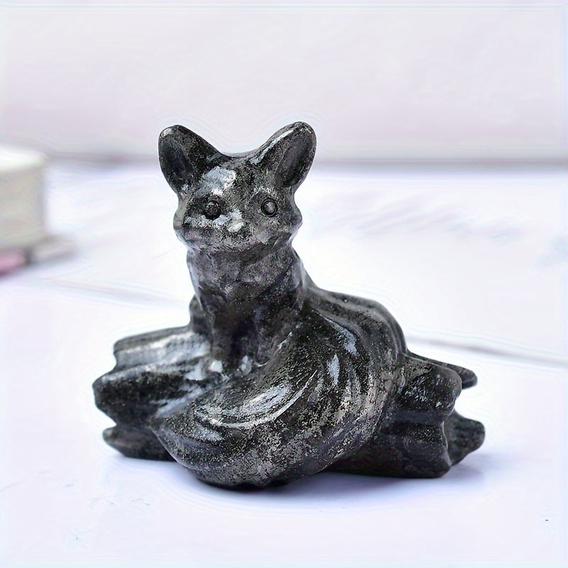 Tabiiy toshdan yasalgan to'qqiz ta sharchali fox oymasi, uy bezaklari va sovg'alar uchun