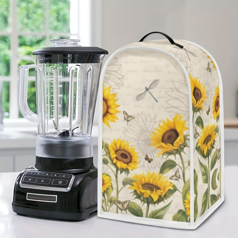 Washable Sunflower Kitchen Appliance Cover for Food Processor and Coffee Maker