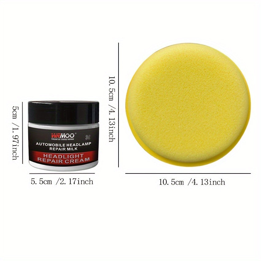Car Light Restoration Kit Crystal Clear Scratch Remover Liquid Yellow Polish