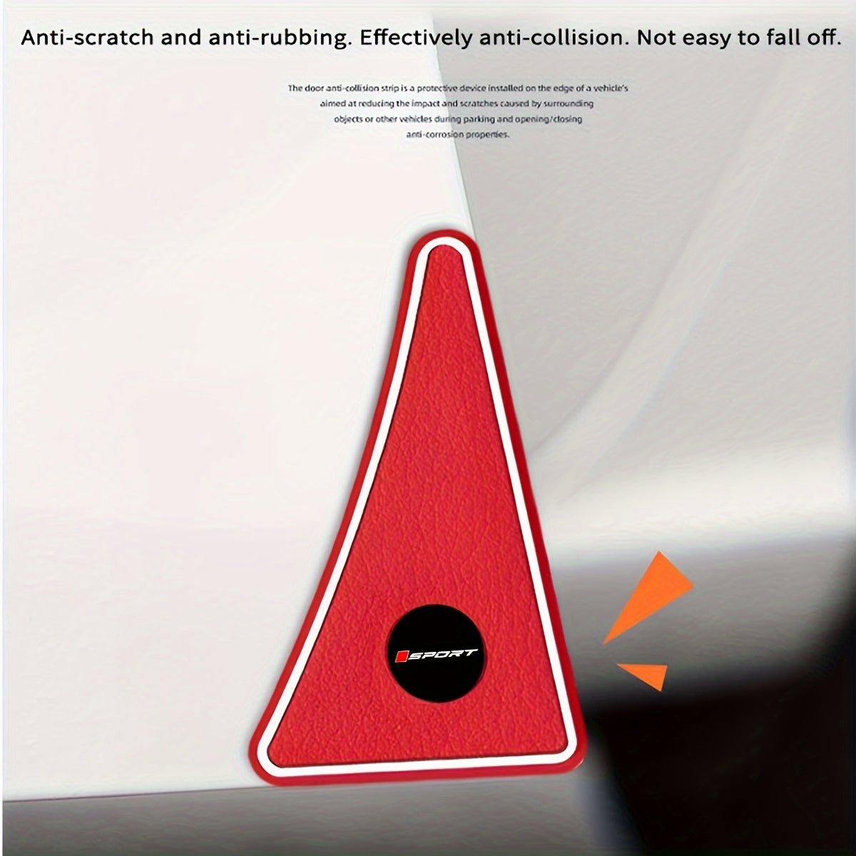Avtomobil burchak tampon qo'riqchilari rezina uchburchakli yozuvlar o'z-o'zidan yopishadigan chizilishga qarshi himoya