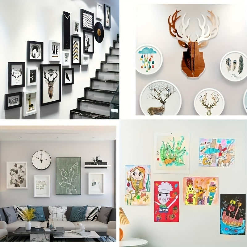 12 dona devorga o'rnatish lentasi, ikki tomonlama yopishqoq, burg'ulashsiz, zarar etkazmasdan, suv o'tkazmaydigan