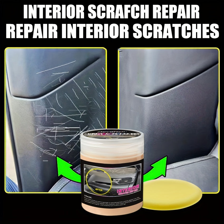 Car Interior Scratch Repair Kit 100G Clay-Based Plastic Dashboard Polish