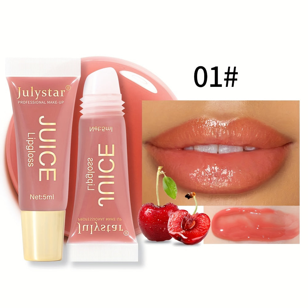 Aceite labial para mujer, brillo labial hidratante, lipstick con acabado húmedo, sabor afrutado