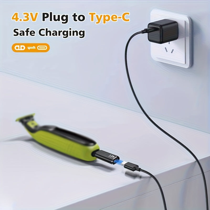 Male Shaver Adapter Charging Converter for OneBlade QP2520 QP2515 QP2620
