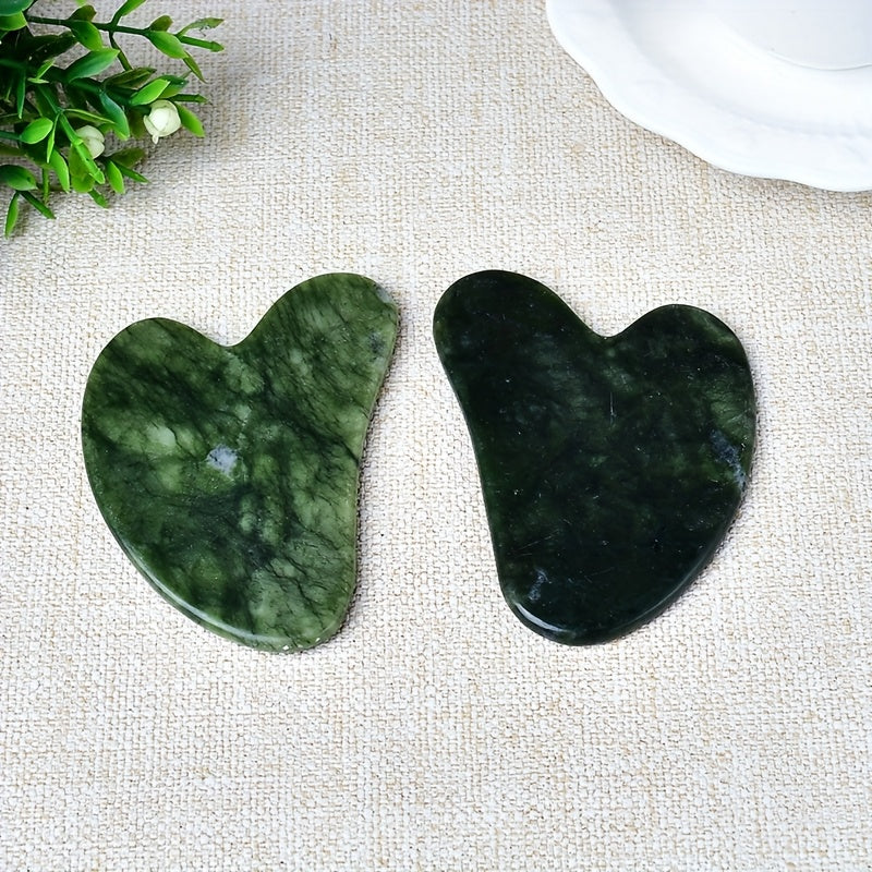 Tabiiy tosh qirqish taxtasi - yuz va tana parvarishi uchun massaj asbobi, 1 dona, 3 dona yoki 5 dona mavjud, qo'lda tayyorlangan va bayram sovg'asi uchun mukammal.