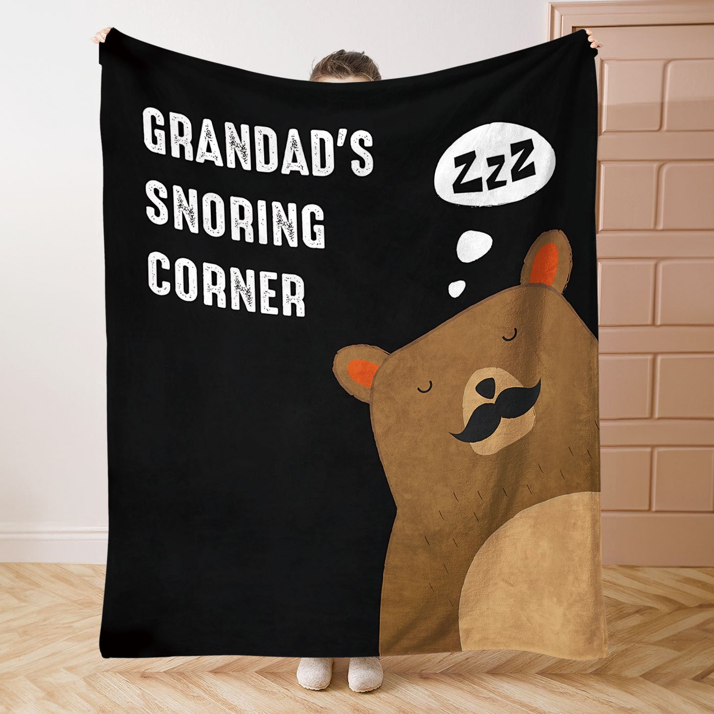 Cozy Polyester Throw Blanket with Knitted Design for Bed Sofa Camping