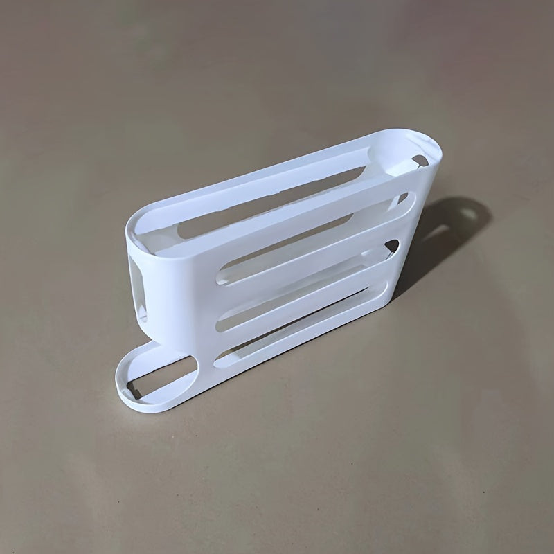 Durable 4-Tier Egg Holder for Refrigerator Door Space-Saving Organizer