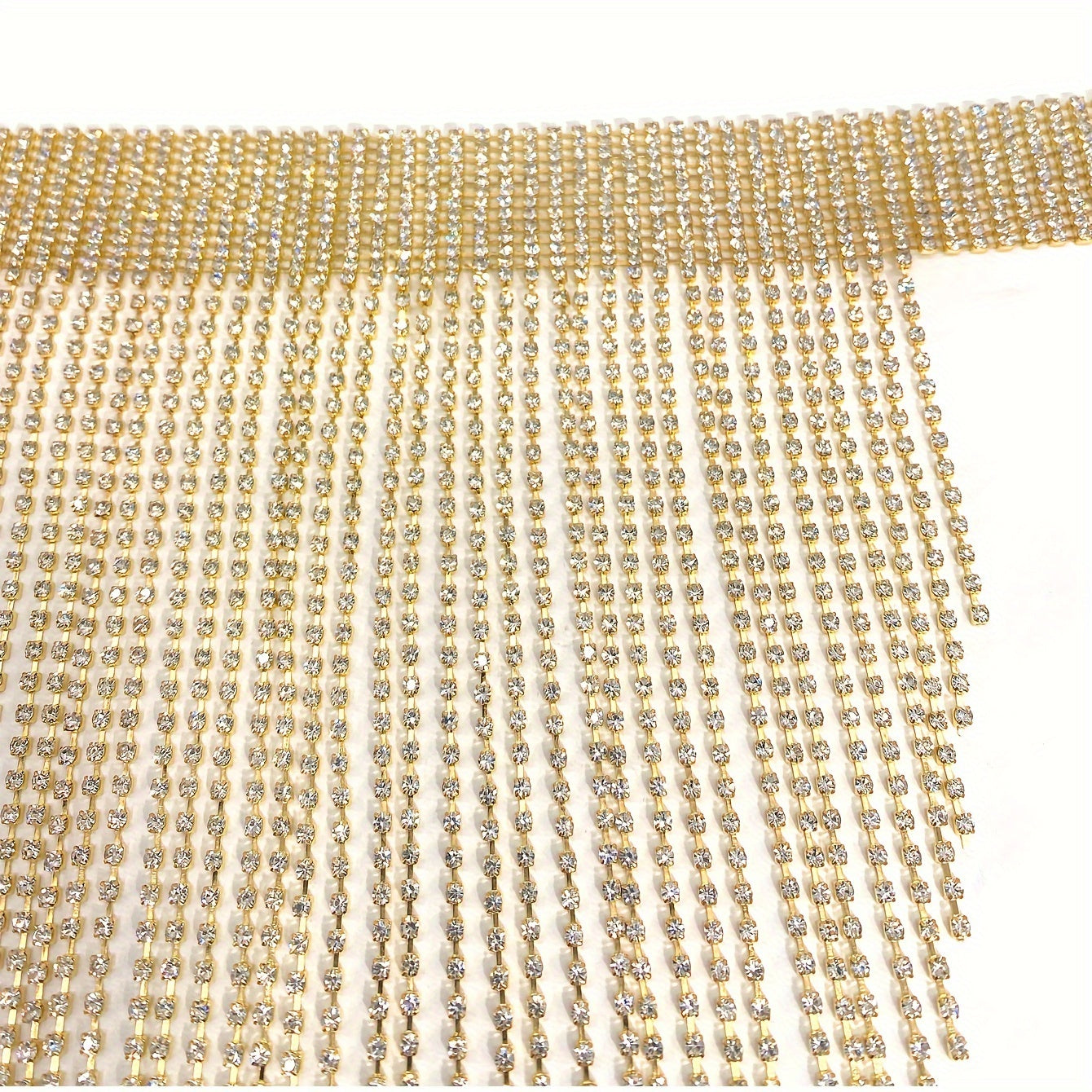 Rhinestone Tassel Necklace for Elegant Party Wear Jewelry for Nightclub Events