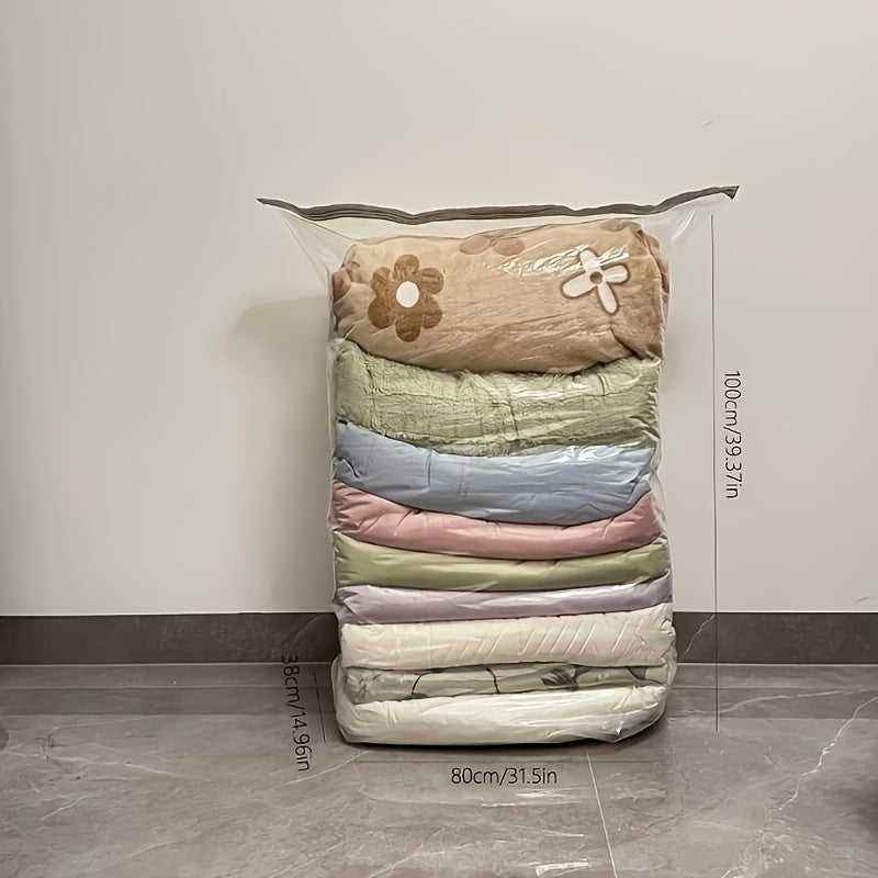 Extra Large Vacuum Storage Bag for Comforters Blankets Clothes Quilts Duvets