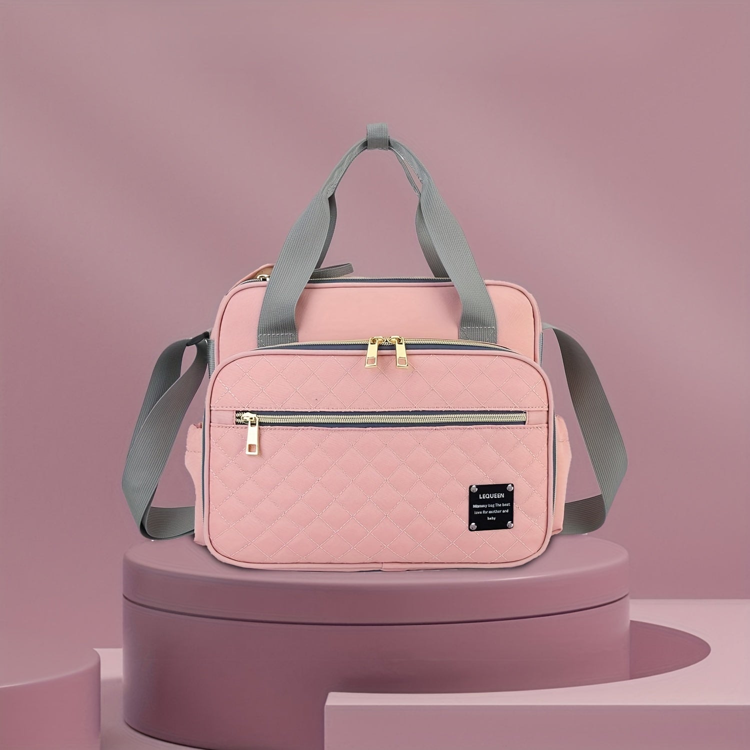 Bolsa de pañales de tela Oxford, impermeable, bandolera para padres, ideal para viajes y almacenamiento