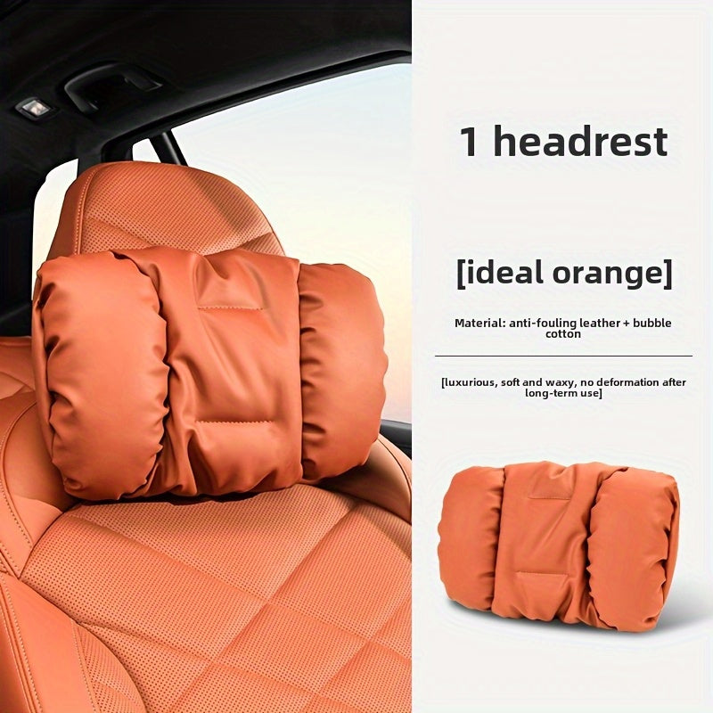 Car Headrest and Lumbar Pillow Ergonomic Foam Cushion for SUV Truck Back Support