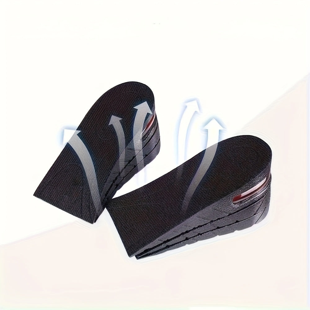 Unisex Height-Increasing Insoles Air Cushion Soft Bottom Invisible 2 Pack