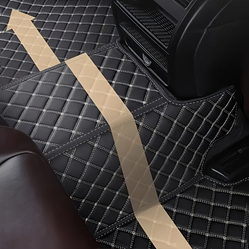 Car Floor Mat Waterproof Dustproof PU Leather for EV 2021-2023