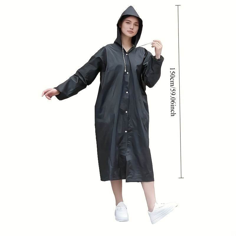 Waterproof Hooded Raincoat for Outdoor Activities Hiking Fishing Motorbike Riding