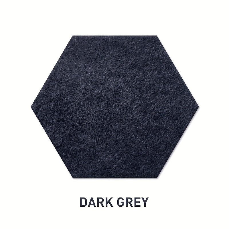 Set of 10 Hexagonal Soundproofing Wall Stickers Acoustic Panels for Bedrooms Offices Studios