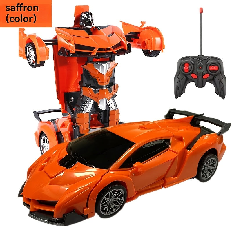 Coche de juguete transformador RC para niños de 6+ años en plástico ABS, vehículo de carreras con control remoto