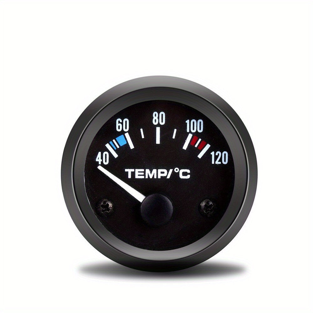 Car Water Temperature Gauge 52mm Black Shell 12V Auto Meter with Sensor