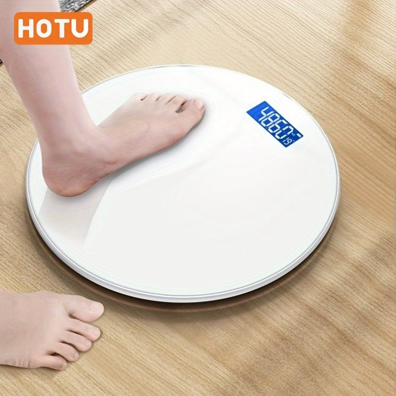 Цифровые напольные весы с LED-дисплеем, точное измерение веса тела, питание от батареи