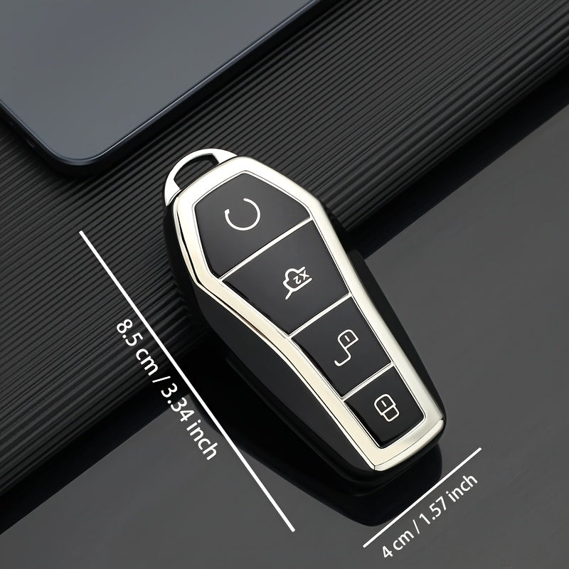 Car Key Case Silicone Cover for Vehicle Models Compatible with Various Electric Cars