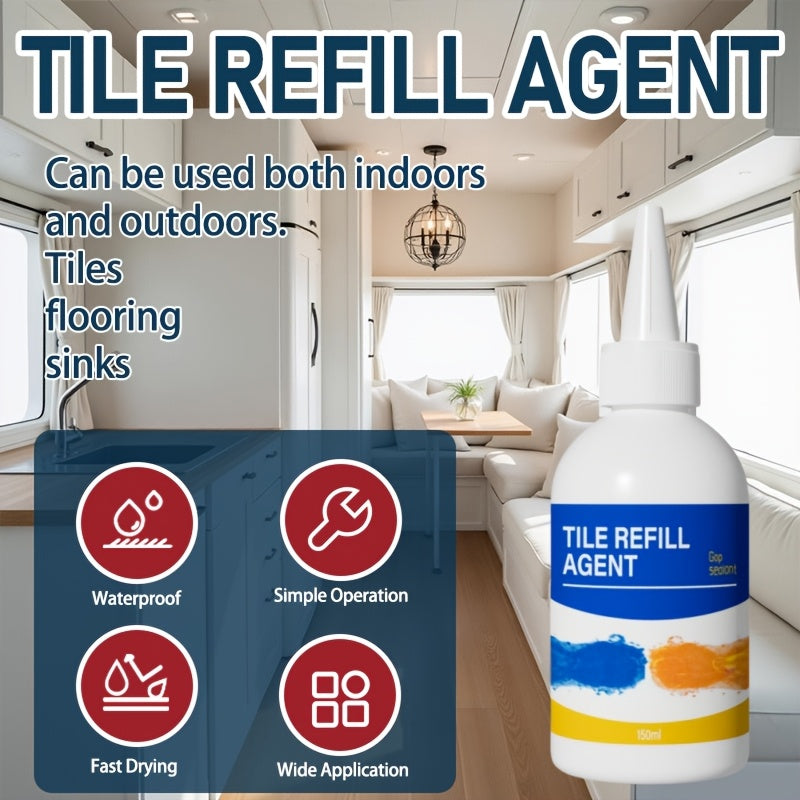 White Ceramic Tile Sealer Waterproof Grout Filler for Interior Exterior Repair