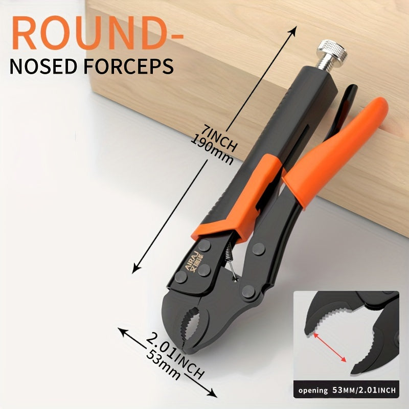 Тяжелые промышленные плоскогубцы из высокоуглеродистой стали с нескользящими рукоятками для работы с металлом и трубами