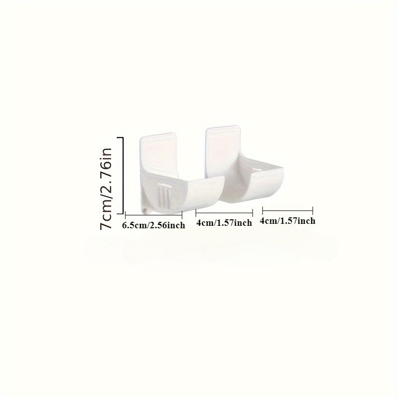 Oshxona tashkiloti uchun to'rt ta plastmassa devor montajli saqlash racklari to'plami