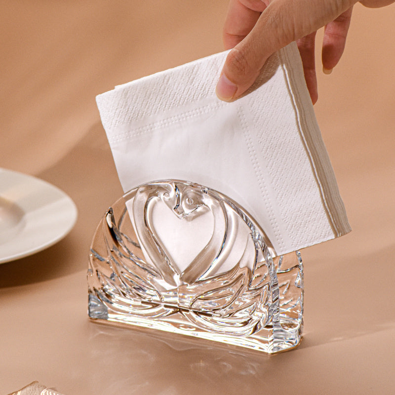 Acrylic Napkin Holder Modern Upright Design for Dining Table Kitchen Decor