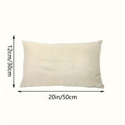 Pink Christmas Pillow Cover 12x20in Modern Woven Polyester Easy to Clean