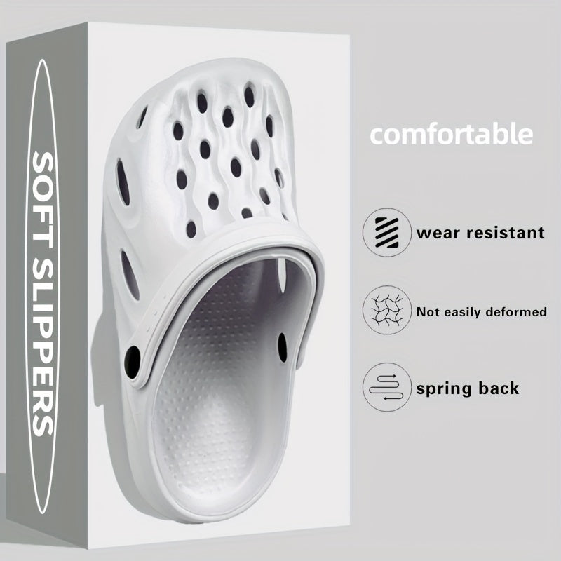 Women's Lightweight Slip-On Sandals, Indoor Outdoor Beach Shoes