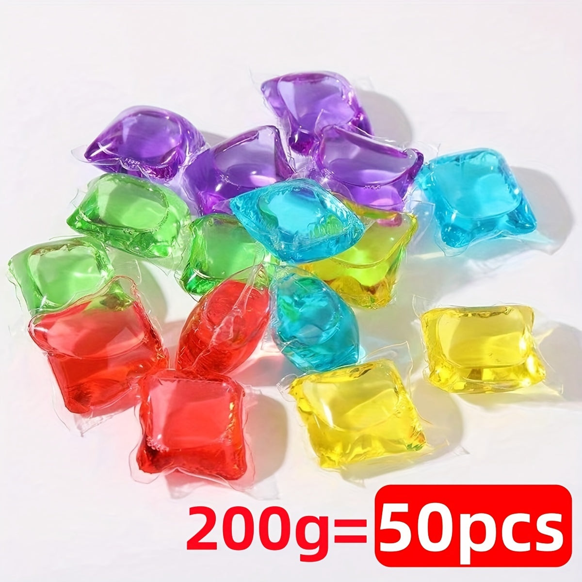 Pelotas de lavado 25/50/80/120 con fragancia duradera, detergente para ropa de PET de alta eficiencia y sin cloro