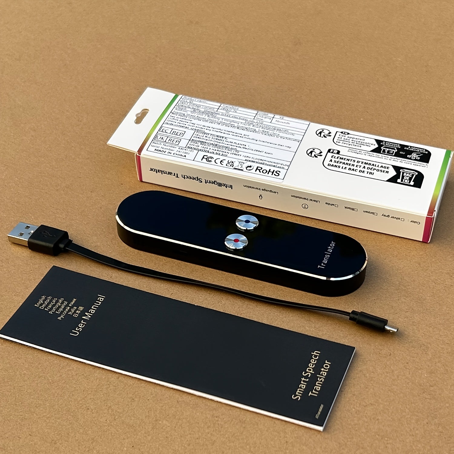 Portable Wireless Language Translator Device for Real-Time Voice and Text Translation