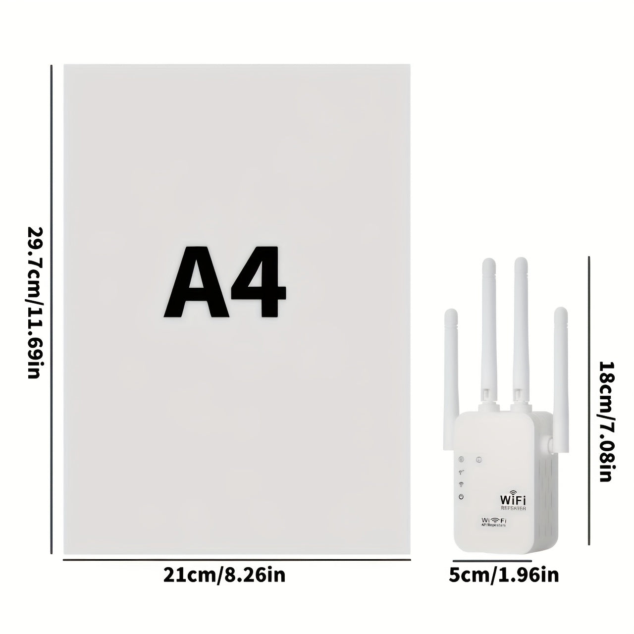 Расширитель диапазона WiFi 2.4 ГГц с 4 антеннами, маршрутизатор двойного режима, европейская вилка, усилитель сигнала высокой скорости
