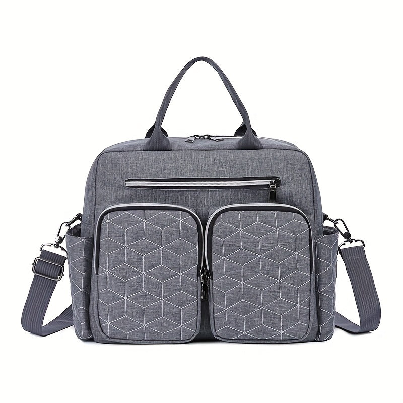 Large Capacity Waterproof Diaper Bag with Mummy Bag Function for Travel and Daily Use