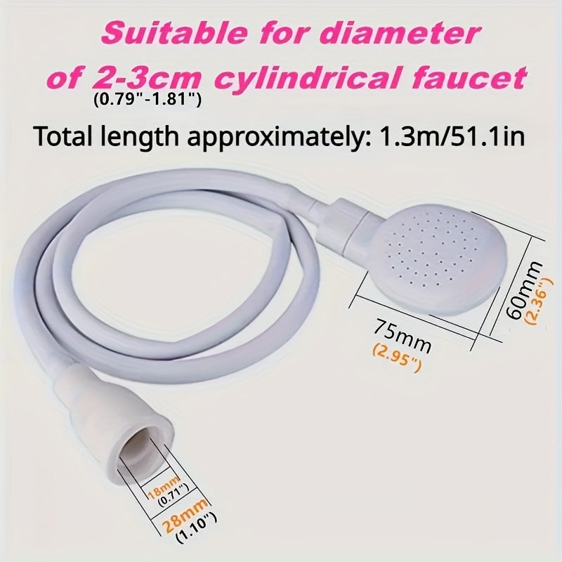 Manguera de rociador de grifo portátil para baño de mascotas y riego de plantas