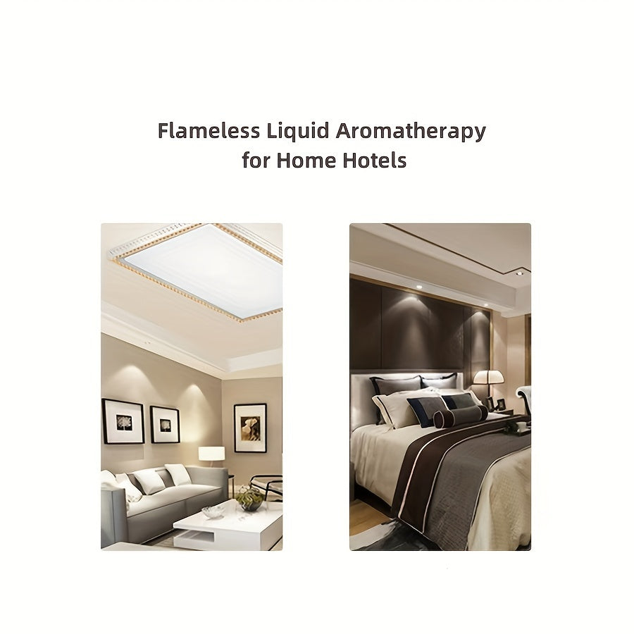 50ml Large Flameless Aromatherapy Diffuser with Reeds in Transparent Glass